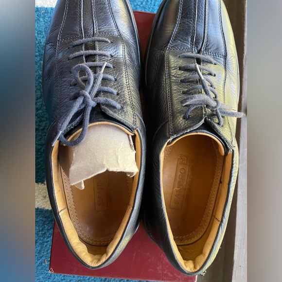 Sandro Mens brown 10 D DE Leather split square oxford comfort dress casual shoe - Picture 4 of 9